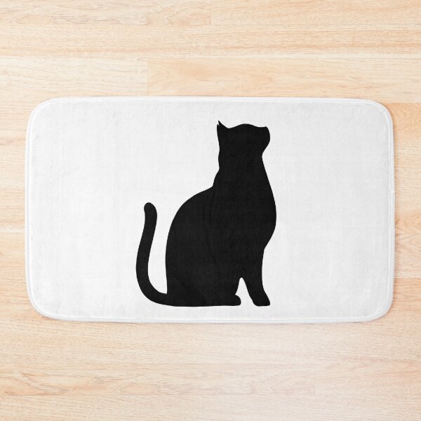 Item preview, Silhouette of sitting cat. designed and sold by Nyctophiles.