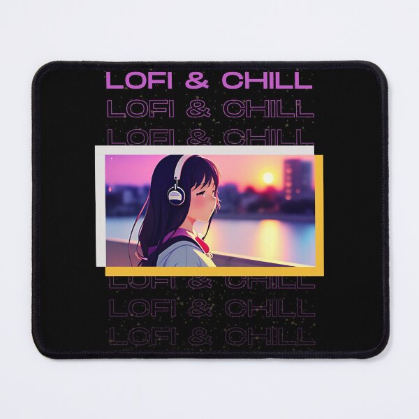 Item preview, lofi & chill listen music anime kawaii art designed and sold by Compac.