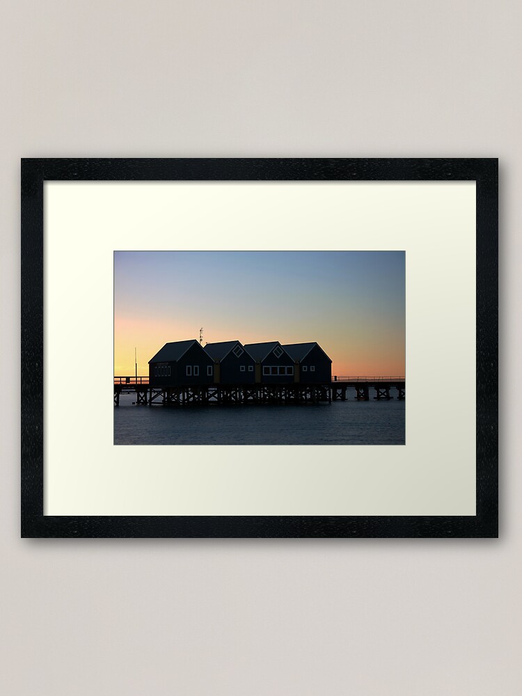 Alternate view of Busselton Sunset HDR Framed Art Print