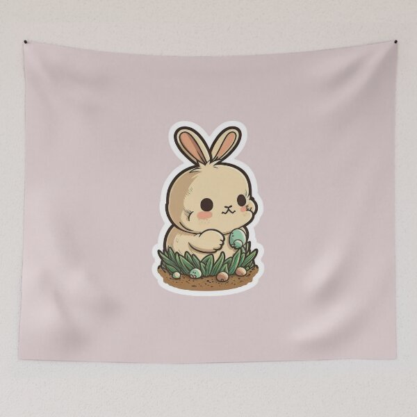 Artikelvorschau, Cute Chibi Easter Bunny entworfen und verkauft von RoboRembrandt.