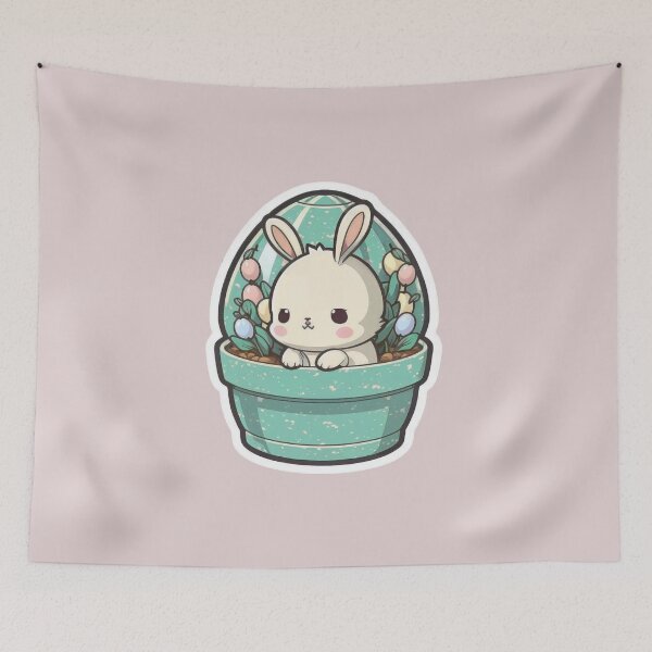 Artikelvorschau, Cute Chibi Easter Bunny entworfen und verkauft von RoboRembrandt.