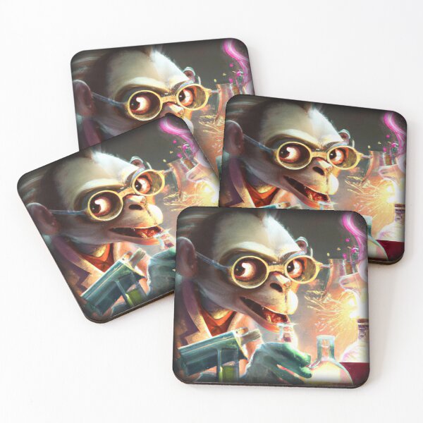 Item preview, Mad monkey scientist experimenting designed and sold by Perryfranken.