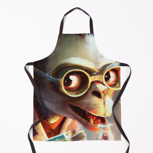 Item preview, Mad monkey scientist experimenting designed and sold by Perryfranken.