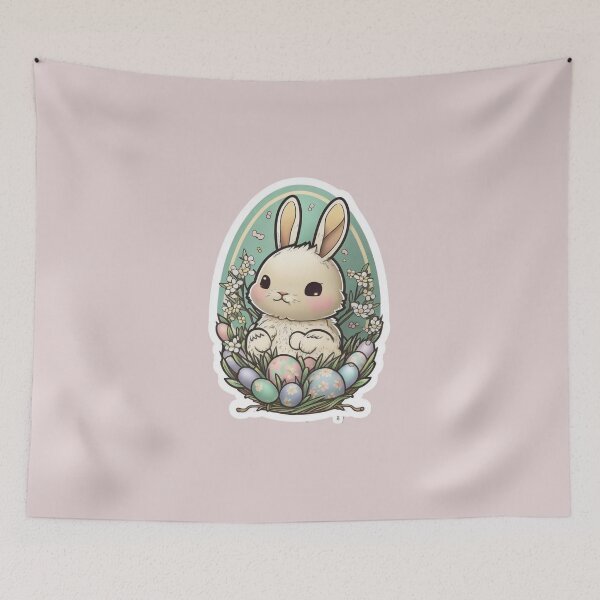Artikelvorschau, Cute Chibi Easter Bunny entworfen und verkauft von RoboRembrandt.