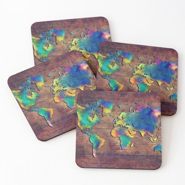 Item preview, World map watercolor 2 designed and sold by JBJart.