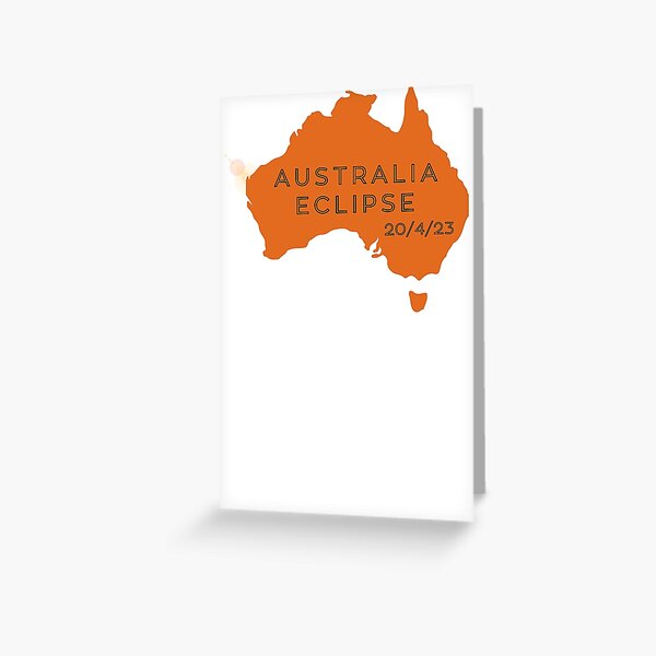 Item preview, T-Shirt about the Solar Eclipse in Australia, 20/4/23 designed and sold by Cosmos-as-Art.
