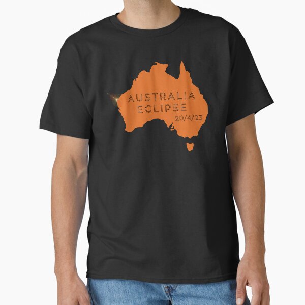 Item preview, T-Shirt about the Solar Eclipse in Australia, 20/4/23 designed and sold by Cosmos-as-Art.