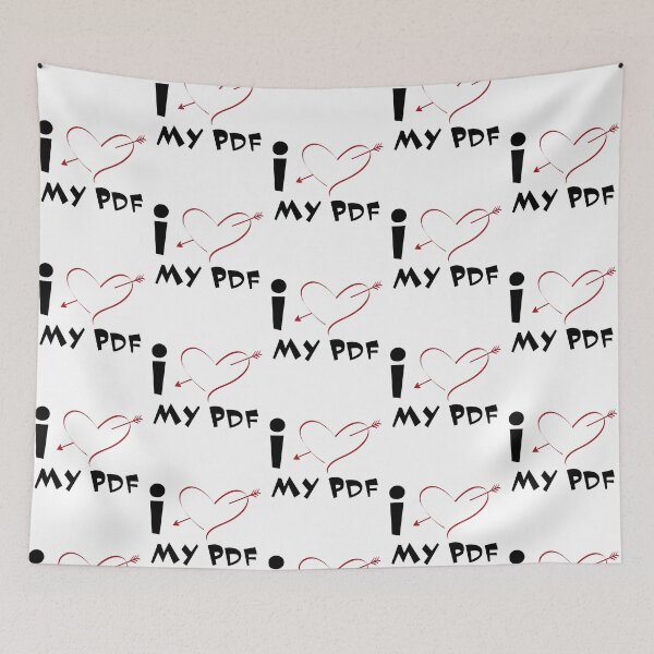 Item preview, I Love PDF And PDF To Word  designed and sold by Sonatablue.