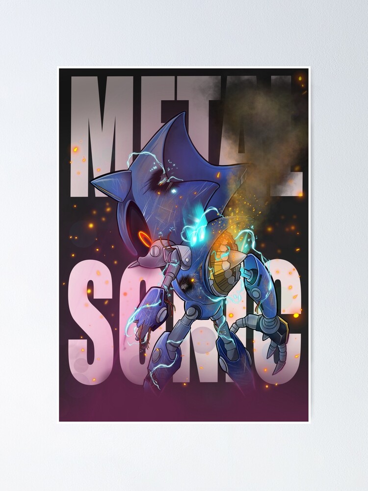 neo metal sonic art Sticker for Sale by danielroy4