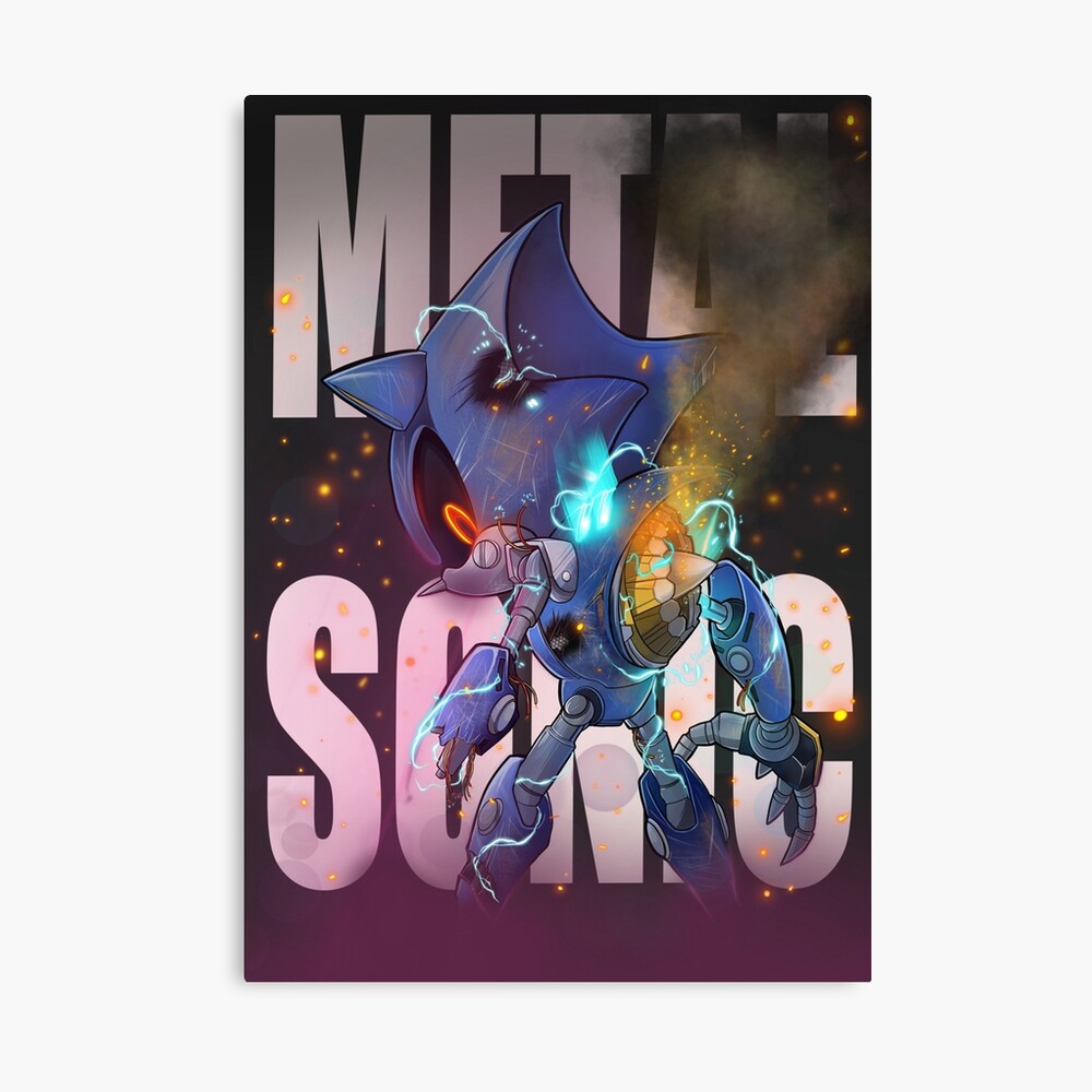 Sonic vs Metal Sonic Fan Art Poster - New Original Art - 17 (W) x