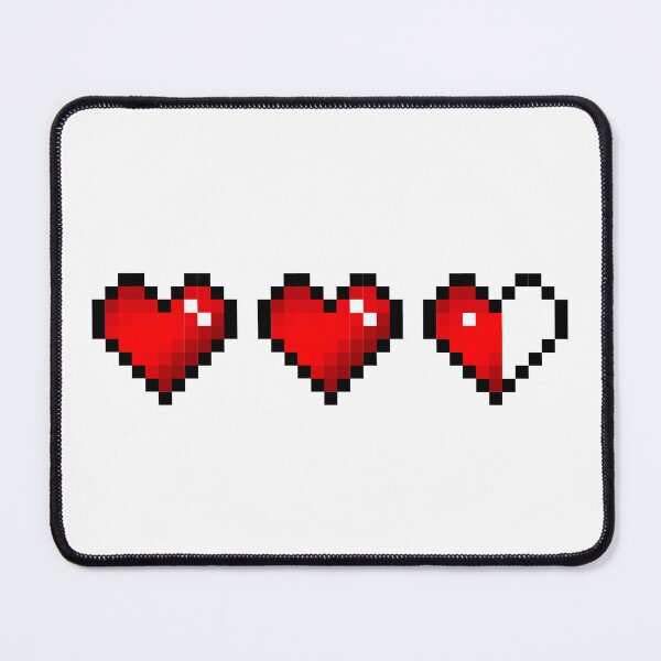 Item preview, Damaged Red Pixel Hearts designed and sold by Kawaii-Crafts.