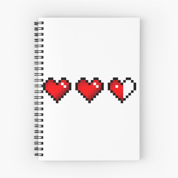 Item preview, Damaged Red Pixel Hearts designed and sold by Kawaii-Crafts.