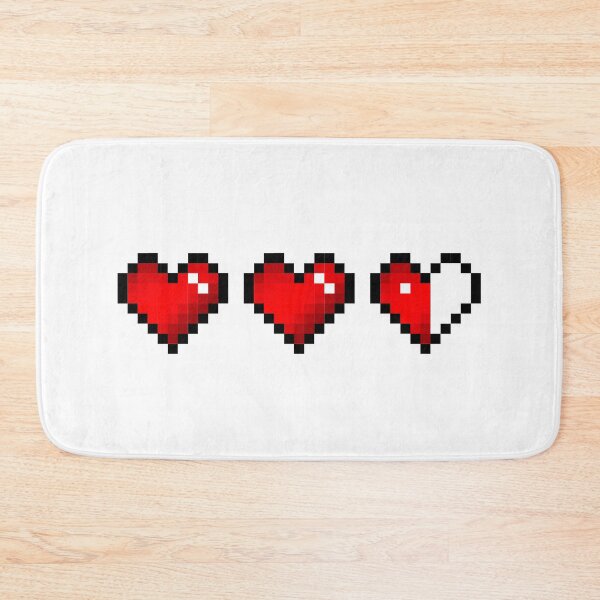 Item preview, Damaged Red Pixel Hearts designed and sold by Kawaii-Crafts.