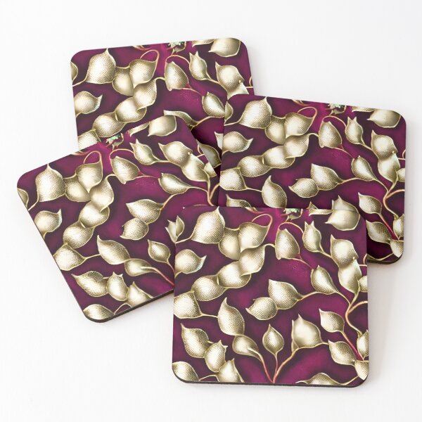 Item preview, Gold Rosebuds designed and sold by Poetic Patterns Studio.
