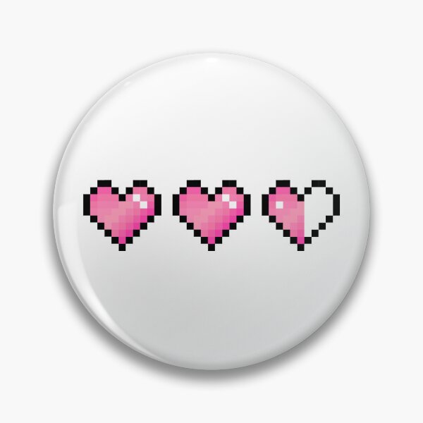 Item preview, Damaged Pink Pixel Hearts designed and sold by Kawaii-Crafts.