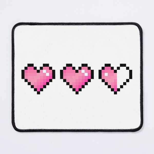 Item preview, Damaged Pink Pixel Hearts designed and sold by Kawaii-Crafts.