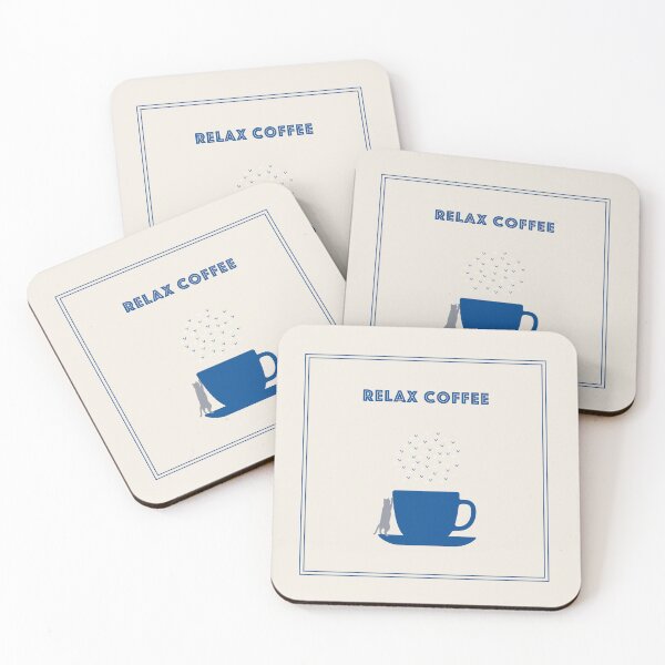 Item preview, Gato café relajante designed and sold by natural-neutral.