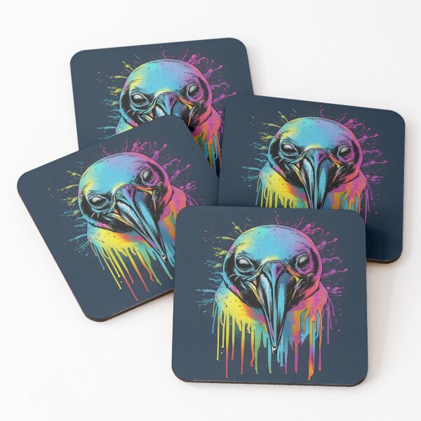 Item preview, Birds Head Trippy Psychadelic Dark Background designed and sold by PenguinRecipe.