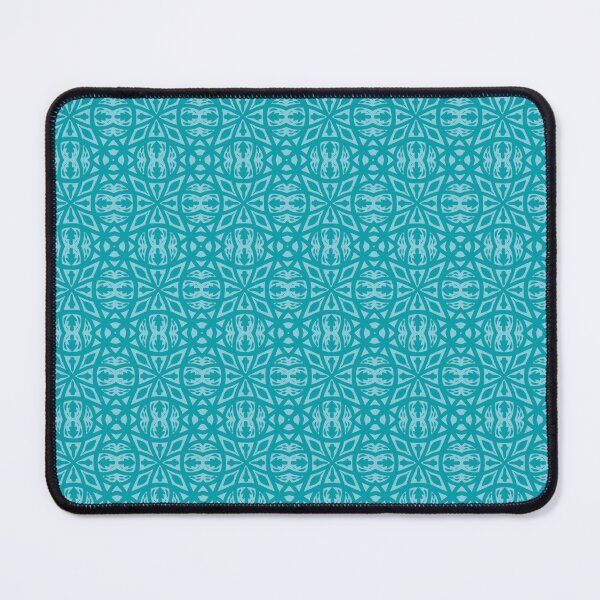 Item preview, Brodick Teal & Aqua Blue Bold Minimalist Pattern designed and sold by Owlluminous.