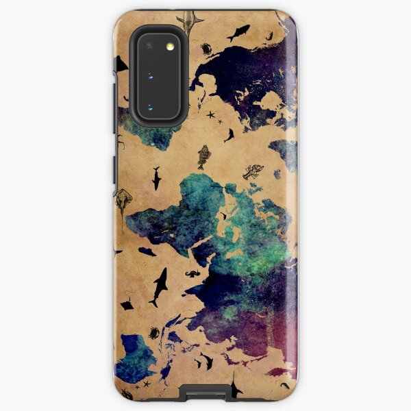 Map of the world atlas Samsung Galaxy Tough Case