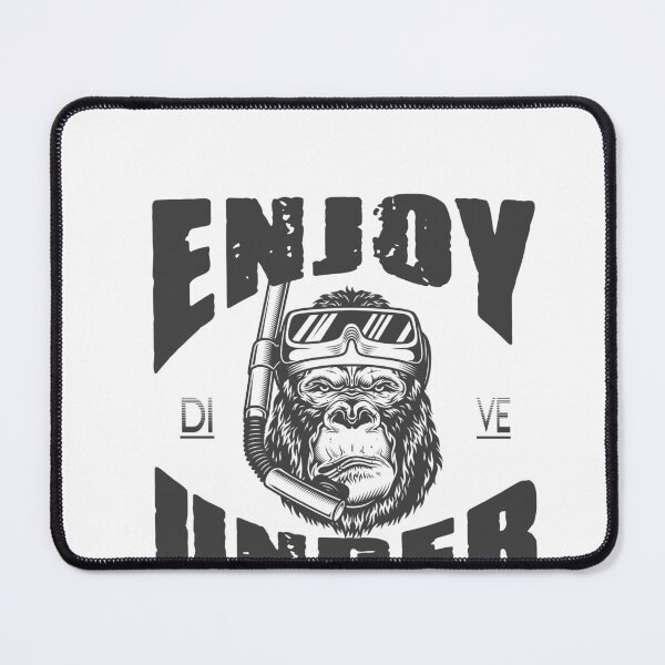 Item preview, Snorkeling Diving Gear Monkey Enjoy Under Water designed and sold by Shirtey.