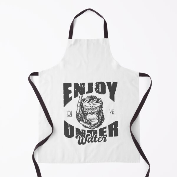 Item preview, Snorkeling Diving Gear Monkey Enjoy Under Water designed and sold by Shirtey.