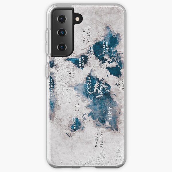 world map 13 Samsung Galaxy Soft Case