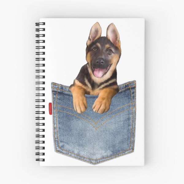 Item preview, German Shepard puppy in a pocket designed and sold by Janetlousart.