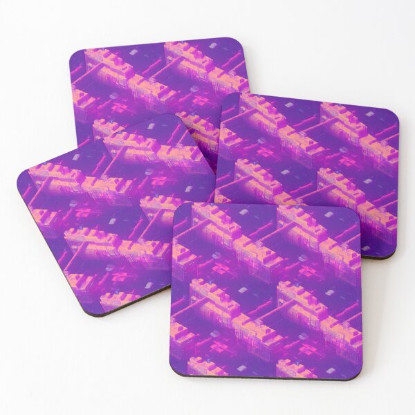 Item preview, Retro nights-Synthwave Dream abstract infinite pattern designed and sold by SJG-digital.