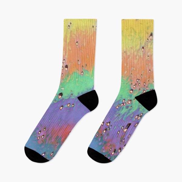 Item preview, Rainbow raindrops - in a rush of colors - photo design designed and sold by kikidu21.
