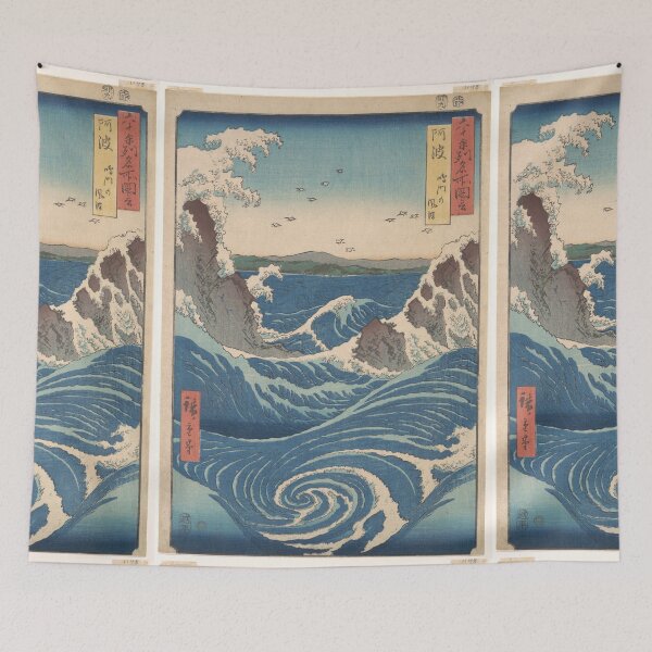 Item preview, Utagawa Hiroshige (1853) Naruto Whirlpool, Awa Province, from the series Views of Famous Places in the Sixty-Odd Provinces designed and sold by TeeARTHY.
