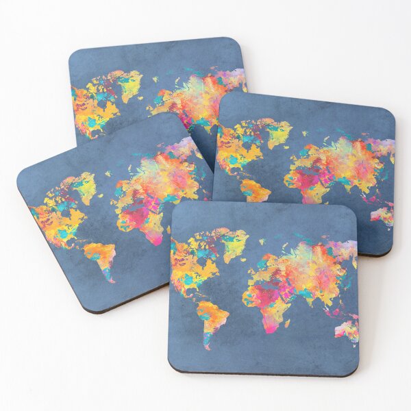 Item preview, blue world map #map #worldmap designed and sold by JBJart.