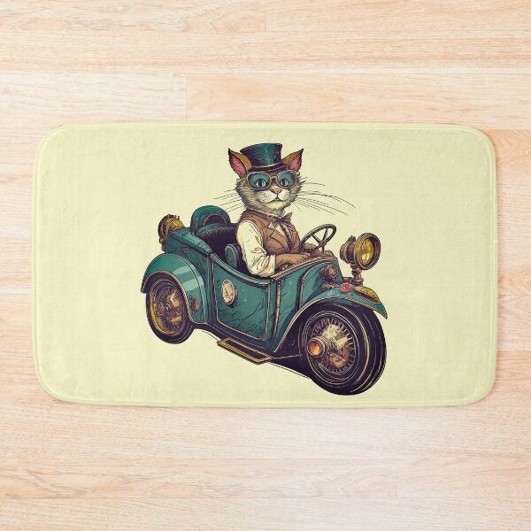 Item preview, Cat driving a car designed and sold by IraPanyukova.