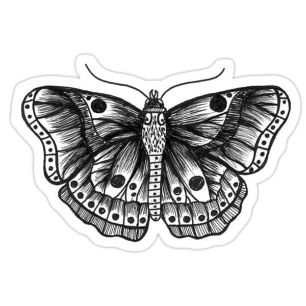 "Butterfly tattoo" Stickers by tashalmighty | Redbubble