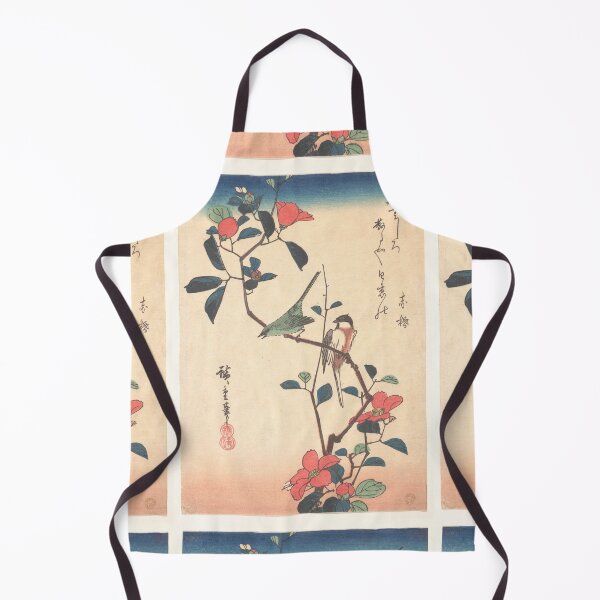 Item preview, Utagawa Hiroshige (1838) Swallows and Kingfisher with Rose Mallows designed and sold by TeeARTHY.