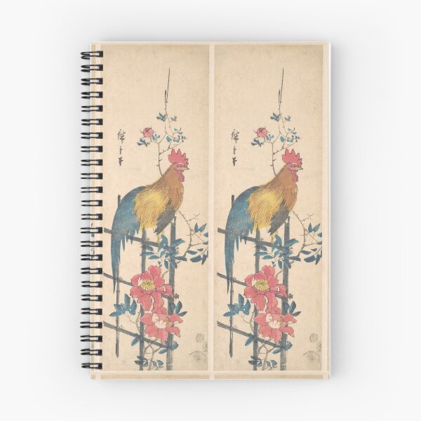 Item preview, Utagawa Hiroshige (1797 – 1858) rooster on trellis. designed and sold by TeeARTHY.