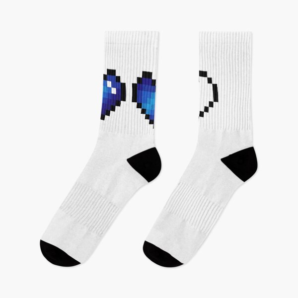 Item preview, Damaged Blue Pixel Hearts designed and sold by Kawaii-Crafts.