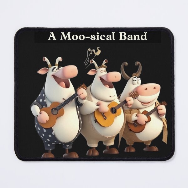 Item preview, Cows Playing Instruments : A Moo-sical Band designed and sold by MTJ-Mushrooms.