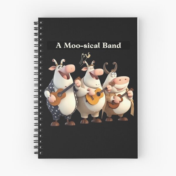 Item preview, Cows Playing Instruments : A Moo-sical Band designed and sold by MTJ-Mushrooms.