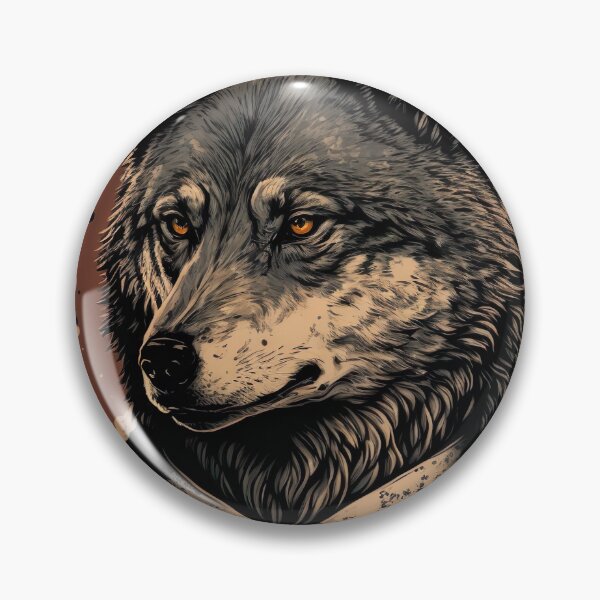Item preview,  Handsome Wolf portrait wearing a suit designed and sold by KoolArtDistrict.