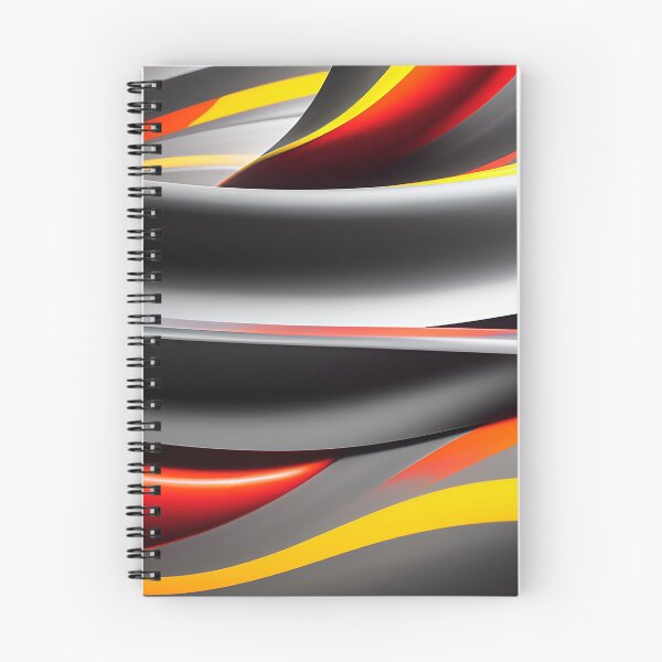 Item preview, Swirls and Twirls of Red Yellow Gray Black Whirling on Canvas designed and sold by deniselynnimage.