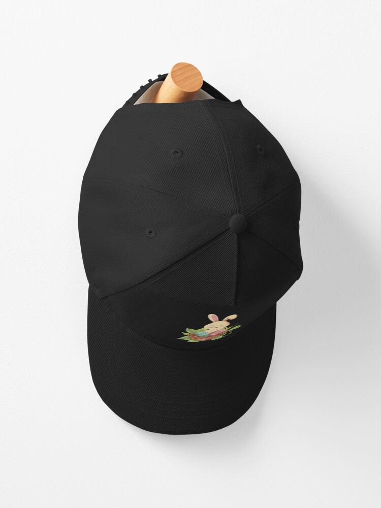 Thumbnail 2 of 7, Cap, Easter Bunny Hiding In The Bird Nest™️ designed and sold by TeelieTurner.