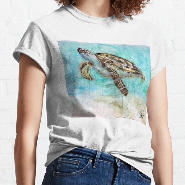 Sea Turtle Watercolor by Scott Kish Classic T-Shirt
