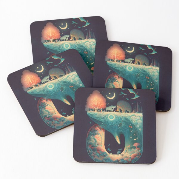 Item preview, Marine Dreamscape Abstract Fantasies World of Impossible Objects  designed and sold by Mobius Spot Collective.
