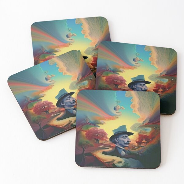 Item preview, Iridescent Dreamscape: A Surrealist Landscape Inspired by Salvador Dali designed and sold by Toph Moses.