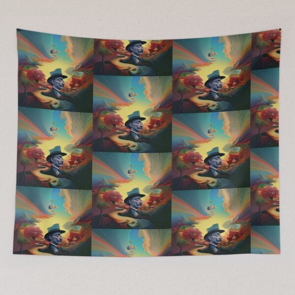Item preview, Iridescent Dreamscape: A Surrealist Landscape Inspired by Salvador Dali designed and sold by Toph Moses.
