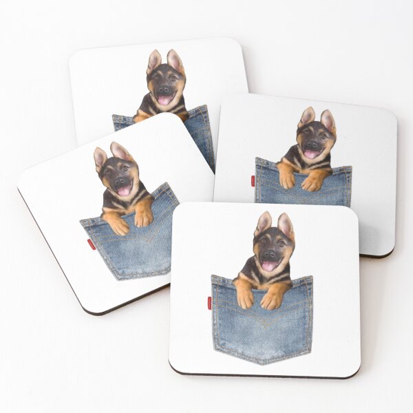 Item preview, German Shepard puppy in a pocket designed and sold by Janetlousart.