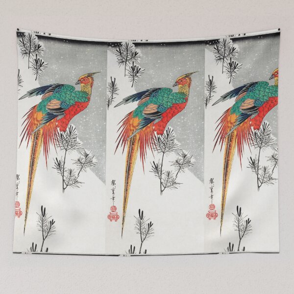Item preview, Utagawa Hiroshige  Pheasant  vintage Japanese woodblock print by Utagawa Hiroshige designed and sold by TeeARTHY.
