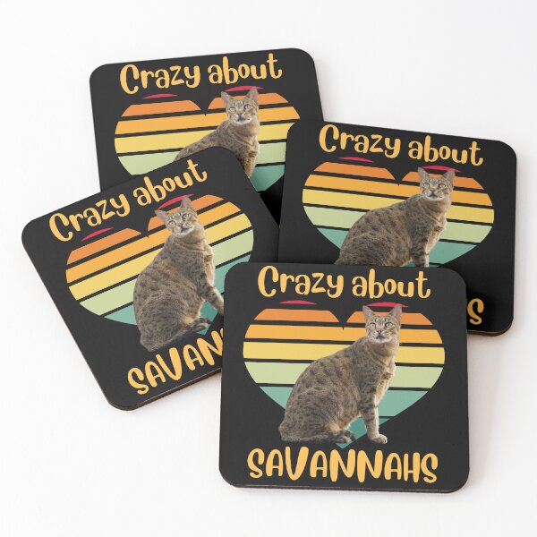 Item preview, Crazy About Savannah Cats designed and sold by BluePlanetMerch.