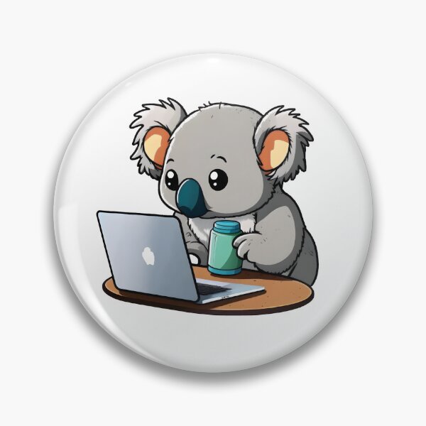 Item preview, Coala con una laptop designed and sold by JoyfulJourney23.